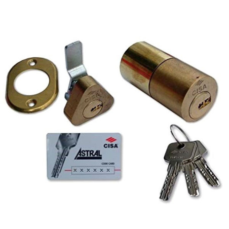 Cilindro cisa coppia ottone nichelato [0a149.00.0.12]