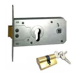 Serratura zincata infilare fasem alluminio [911]