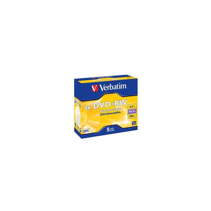 Confezione dvd+rw vderbatim 4,7 gb pcs [43229]