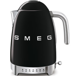 Bollitore smeg 1,7l 7tasses nero [klf04bleu]