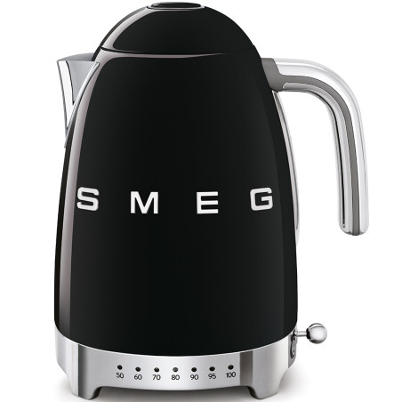 Bollitore smeg 1,7l 7tasses nero [klf04bleu]