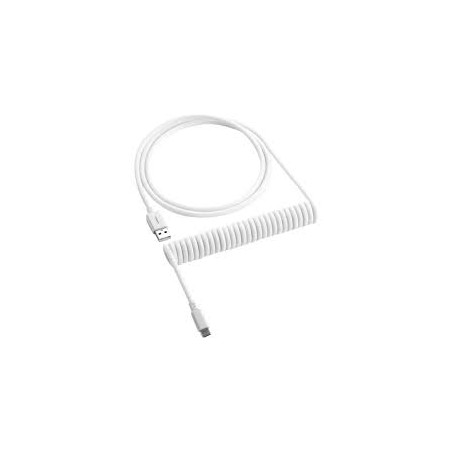Cavo a spirale per tastiera cablemod usb-a/usb-c 1.50m bianco