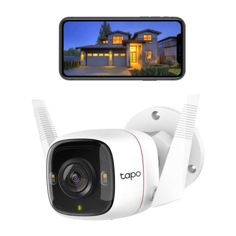 Telecamera ip tp-link esterno 2560x1440p bianco [tapo c320ws]