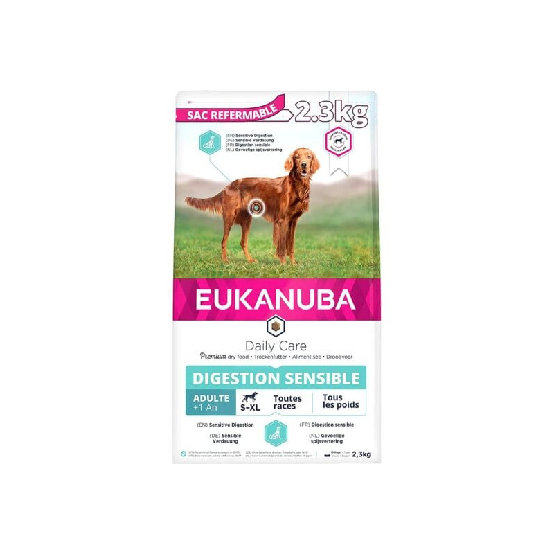 Cibo per cani eukanuba daily secco con digestione sensibile12kg