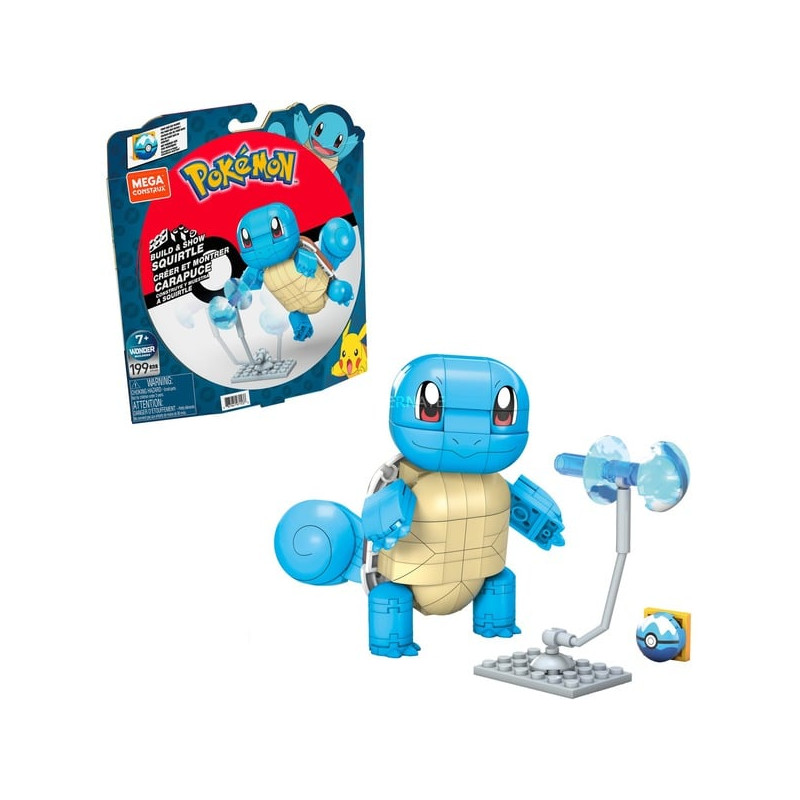 Gioco da costruzione megabloks construx pokemon schiggy [gyh00]