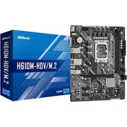 Scheda madre asrock h610m-hdv/m.2 (1700) (d) [90-mxbh60-a0uayz]