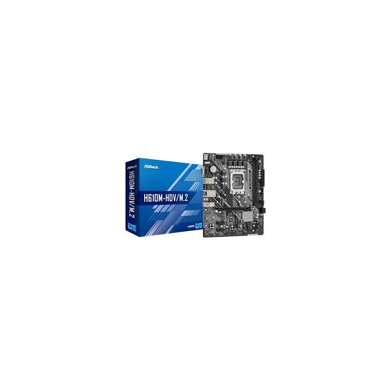 Scheda madre asrock h610m-hdv/m.2 (1700) (d) [90-mxbh60-a0uayz]