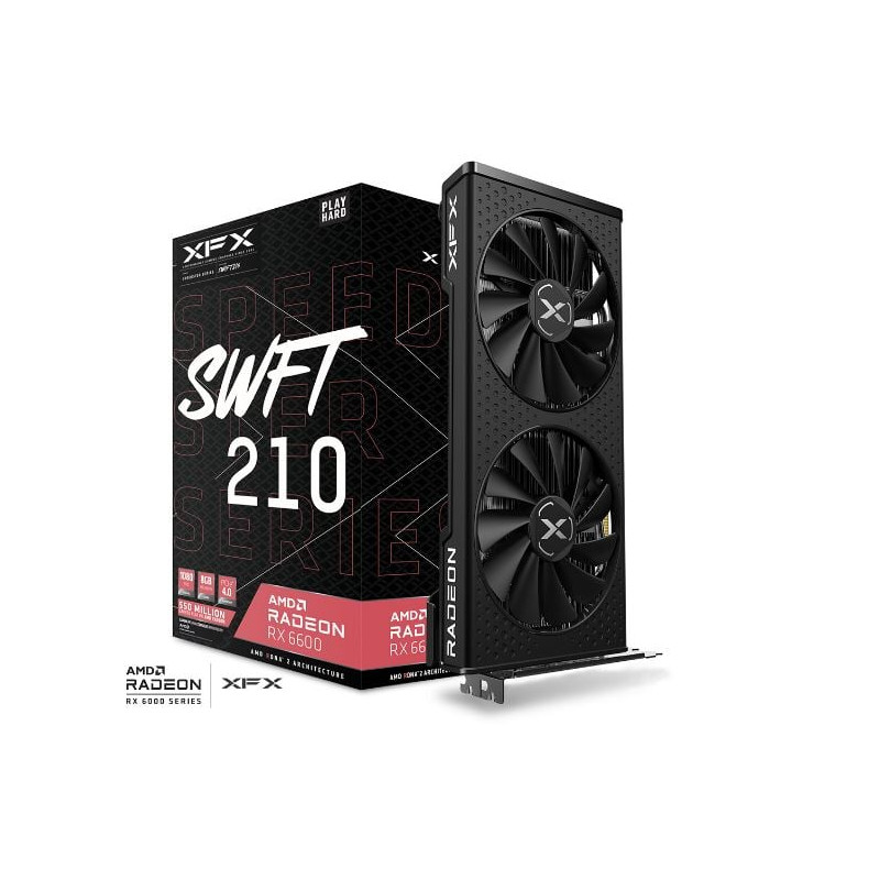 Scheda video amd xfx radeon rx6600 8gb gaming [rx-66xl8lfdq]