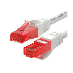 Cavo di rete patch wp europe u/utp cat.6 pvc 3m bianco [wpc-pat-6u030w]