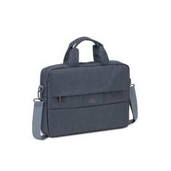 Borsa per notebook riva case 14" con tracolla grigio [7522gy]