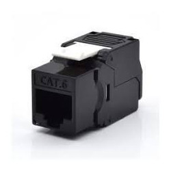 Modulo keystone rj45 cat.6 utp 180 gradi nero [wpc-key-6up-tl/bl]