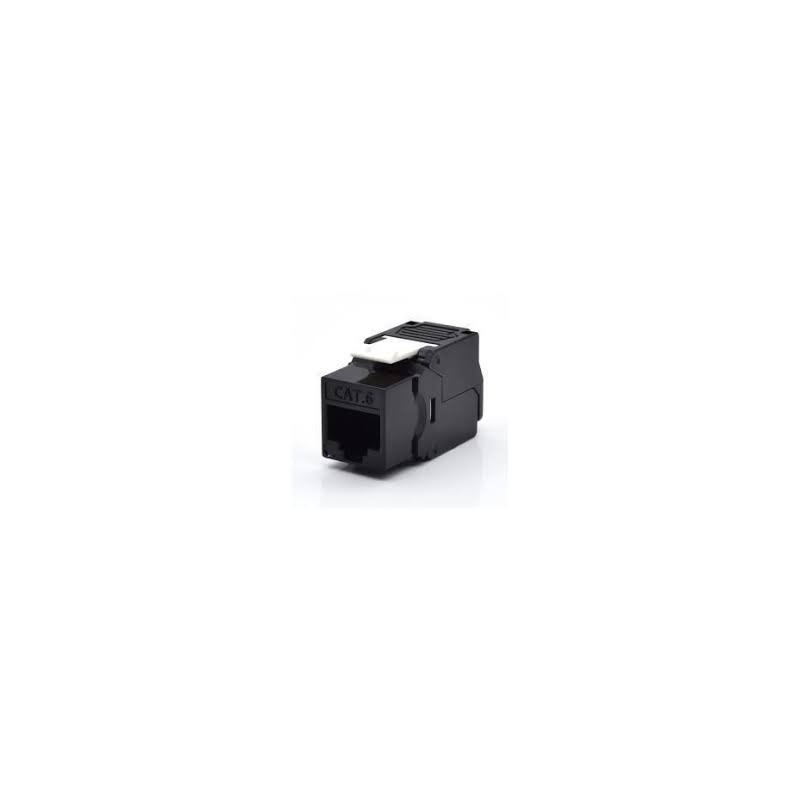 Modulo keystone rj45 cat.6 utp 180 gradi nero [wpc-key-6up-tl/bl]