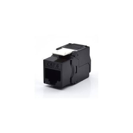 Modulo keystone rj45 cat.6 utp 180 gradi nero [wpc-key-6up-tl/bl]