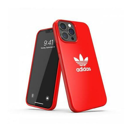 Custodia adidas per apple iphone 13 pro max rosso/bianco [47132]