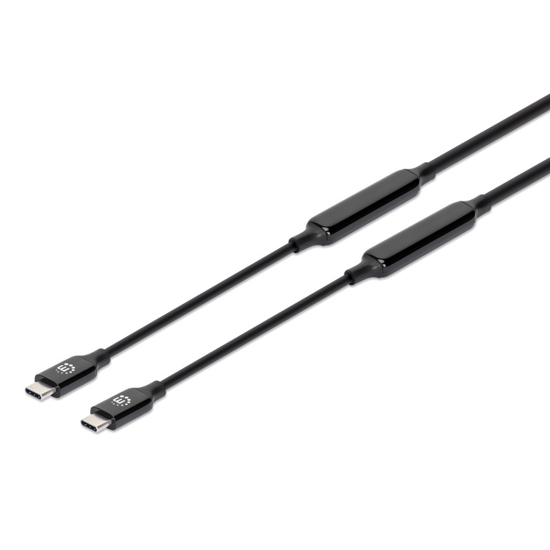cavo usb manhattan tipo-c/c m/m 3.2 gen2 nero
