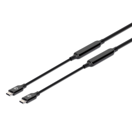 cavo usb manhattan tipo-c/c m/m 3.2 gen2 nero