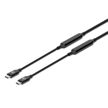 Cavo usb manhattan tipo-c/c m/m gen2 nero