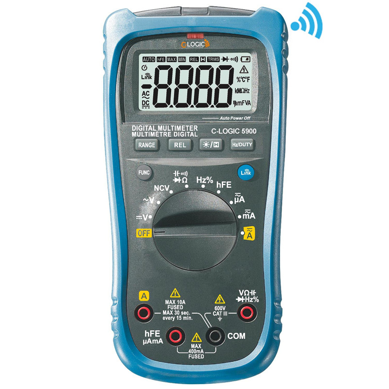 Multimetro digitale c-logic con connessione bluetooth 4000 counts