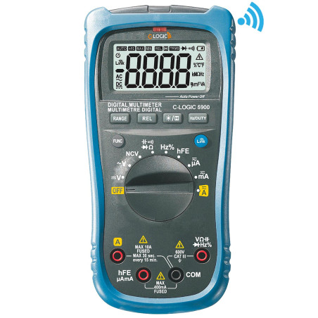 Multimetro digitale c-logic con connessione bluetooth 4000 counts