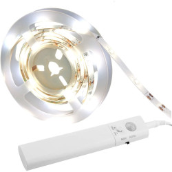 Striscia led techly con sensore di movimento per camera/cucina/1m/bianco