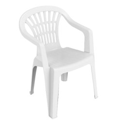 Sedia da giardino progarden bianco [lyr180bi]