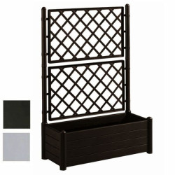 Fioriera stefanplast italia rettangolare con traliccio 100x43hcm