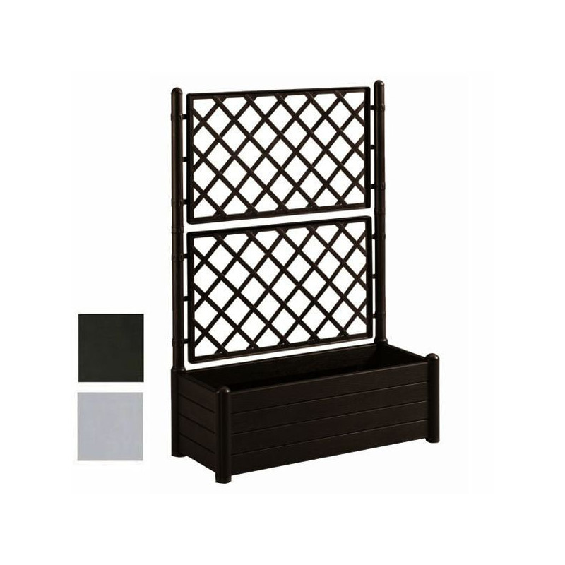 Fioriera stefanplast italia rettangolare con traliccio 100x43hcm