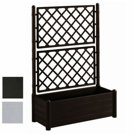 Fioriera stefanplast italia rettangolare con traliccio 100x43hcm