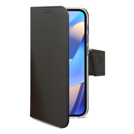 Custodia a portafoglio celly wally per oppo a16/a16s nero [wally974]