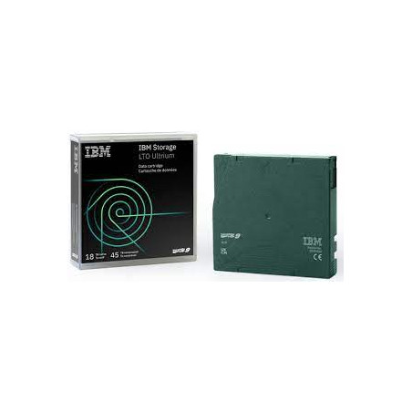 Cartuccia dati ibm lto ultrium 9 18tb/45tb verde [02xw568]