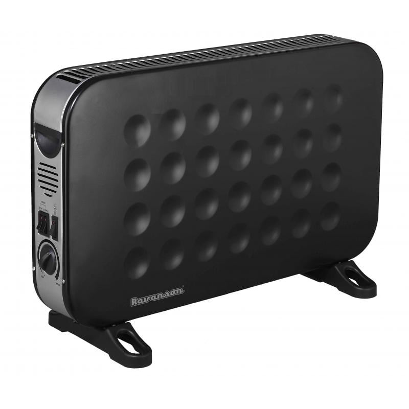 Stufa elettrica ravanso 2000w nero [ch-9000bt]