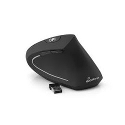 Mouse verticale ergonomico mediarange wireless ottico 1600 dpi ambidestro