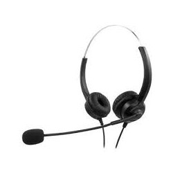 Cuffie mediarange mediarange usb con microfono nero/argento [mros304]