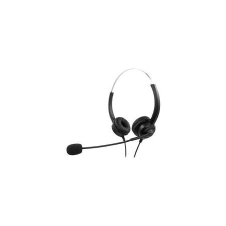 cuffie mediarange mediarange usb con microfono nero/argento [mros304]