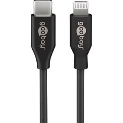 Cavo lightning goobay usb 2.0 usb-c 87w 1.0m nero [39445]