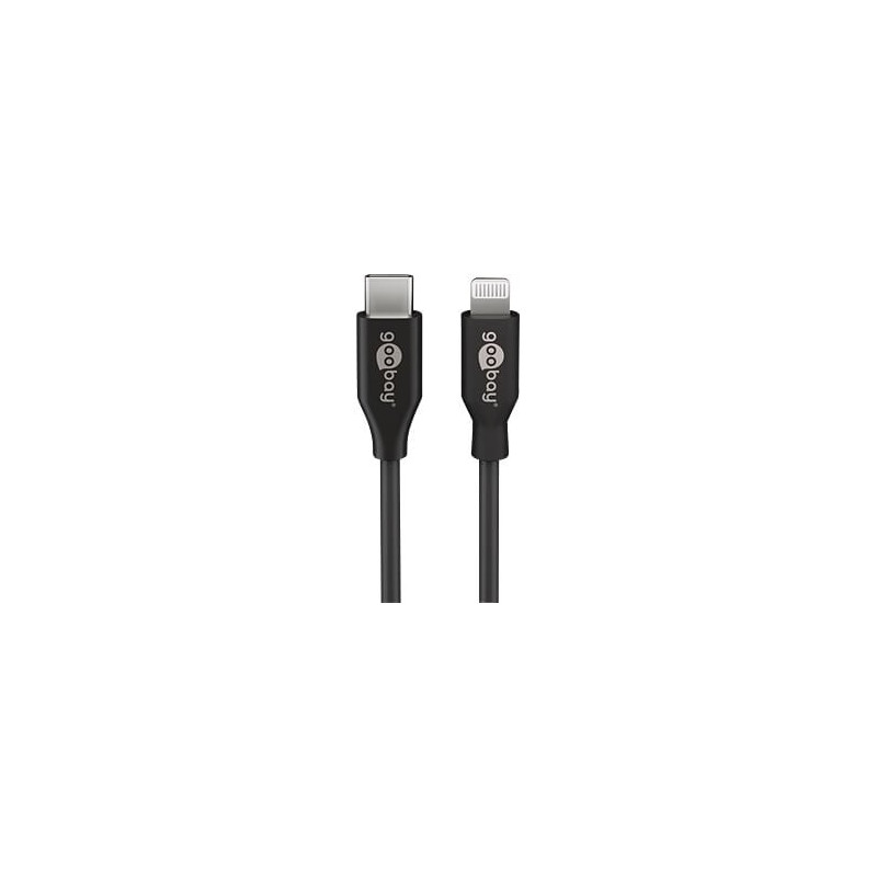 Cavo lightning goobay usb 2.0 usb-c 87w 1.0m nero [39445]
