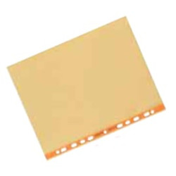 Buste trasparenti forate favorit 25 pz. 22x30 arancio liscio art