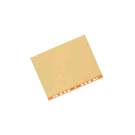 Buste trasparenti forate favorit 25 pz. 22x30 arancio liscio art