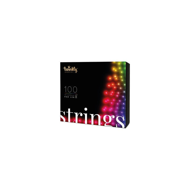 Luce led di natale twinkly strings 100 smart rgb 8m [tws100stp-beu]