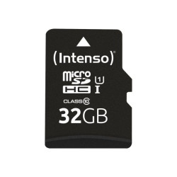 32gb scheda micro sdhc intenso uhs-i u1 class 10 con adatatore