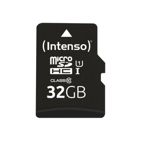32gb scheda micro sdhc intenso uhs-i u1 class 10 con adatatore