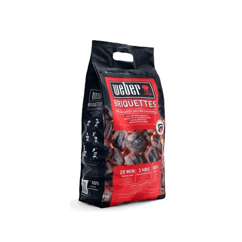 Bricchetti di carbone weber 4kg [17590]