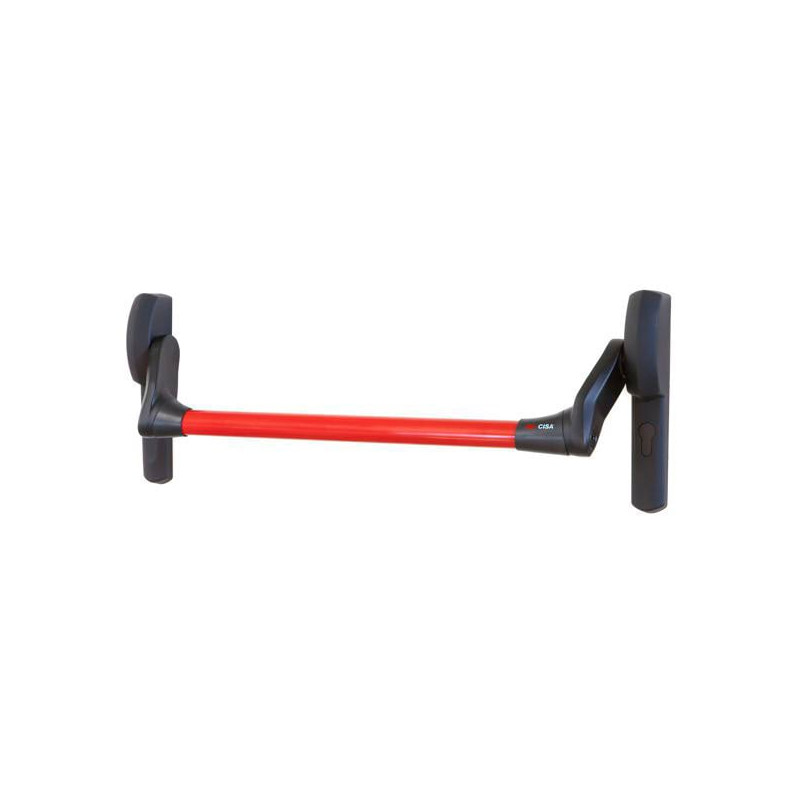 Maniglione uscite d'emergenza cisa antipanico nero/rosso [59617.00.0