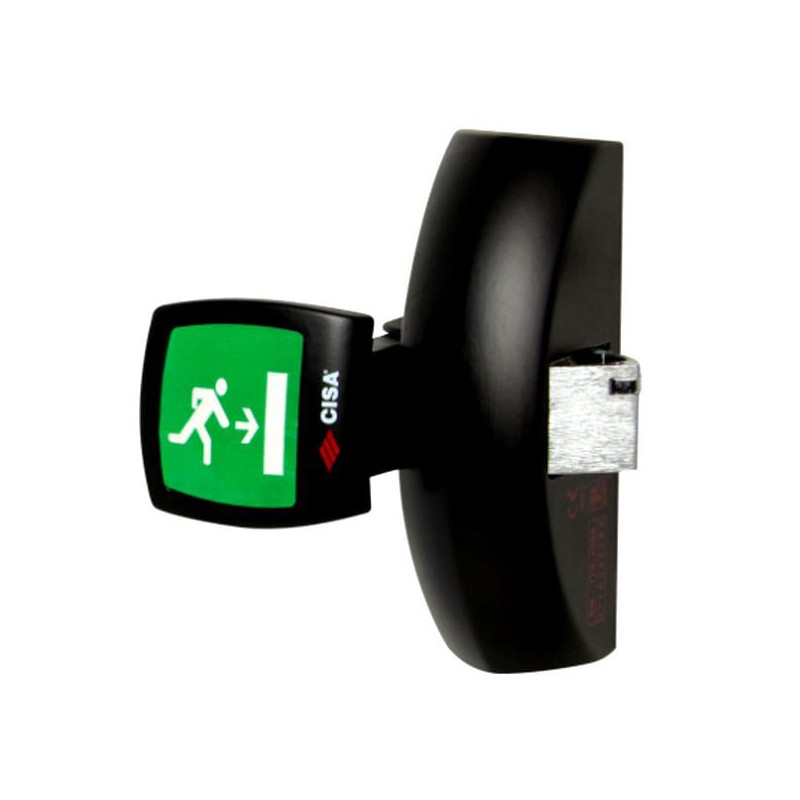 Maniglione antipanico cisa mano ambidestra nero [59061.10.0]