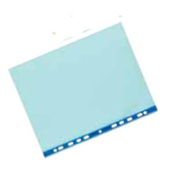 Buste trasparenti forate favorit 25 pz. 22x30 azzurro liscio art