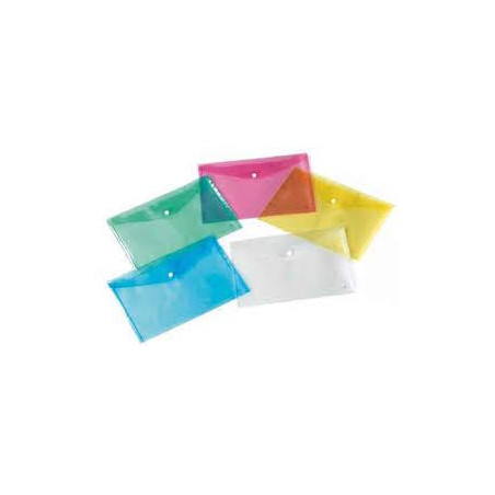 Busta plastidea a3 con bottone 5pz colori assortiti [7015.]