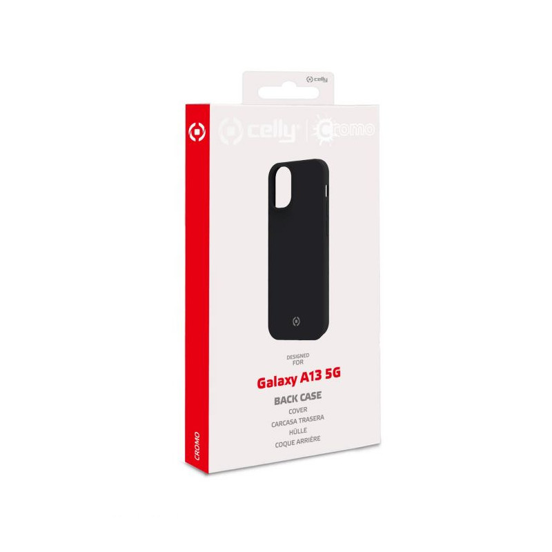 Custodia celly cromo per galaxy a13 4g/5g nero [cromo988bk]