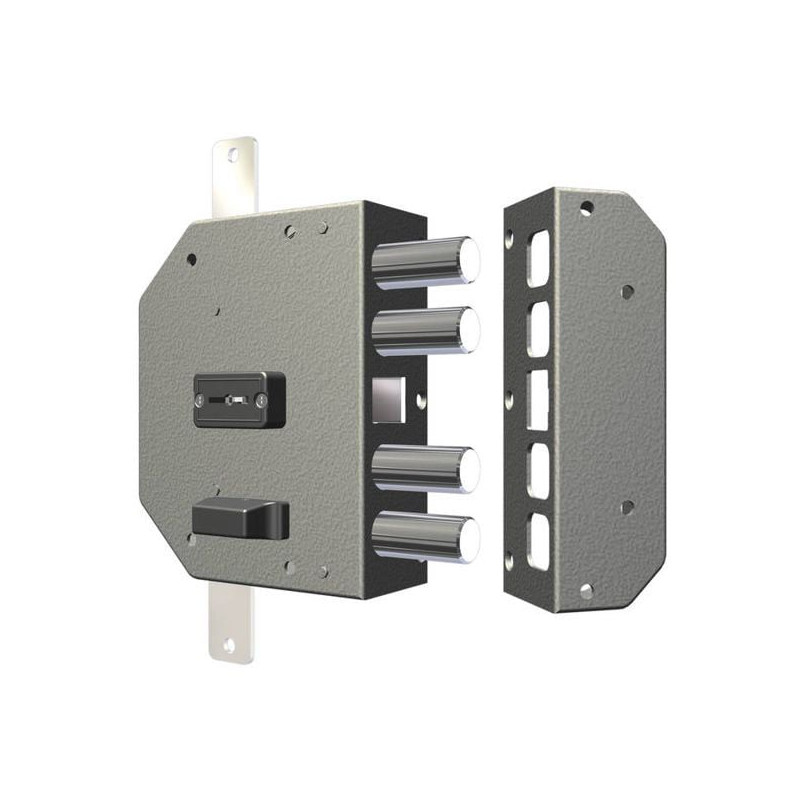 Serratura doppia mappa applicare legno s cr [2250-01n]