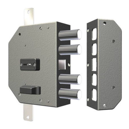 Serratura doppia mappa applicare legno s cr [2250-51n]