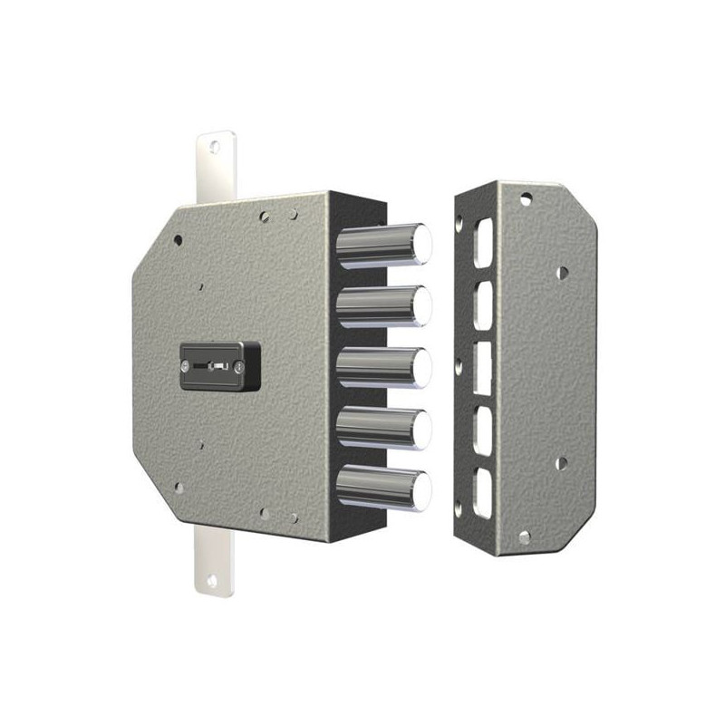 Serratura cr doppia mappa da applicare per porte in legno [2200-51n]